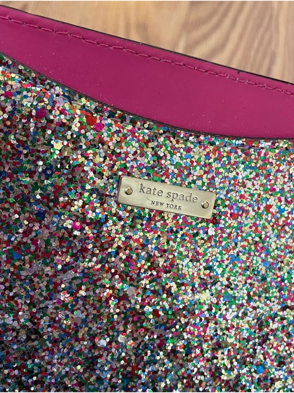 Kate Spade Glitter Sparkle Tablet Sleeve iPad Case Clutch - Picture 2 of 7